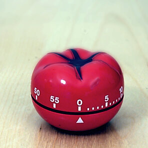 Pomodoro Technique, A tomato shaped kitchen timer, StudySmarter