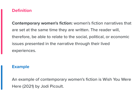 Women’s Fiction What is women’s fiction StudySmarter Magazine