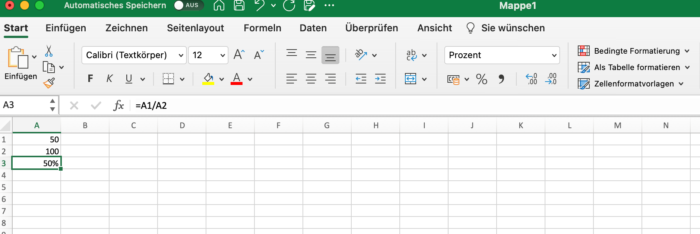 Excel Formeln Prozent, StudySmarter Original