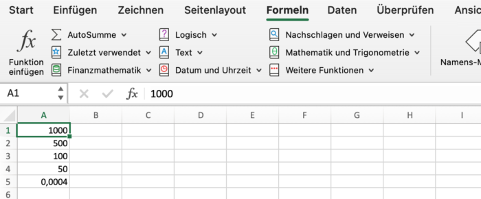 Excel Formeln Formeln anzeigen, StudySmarter Excel