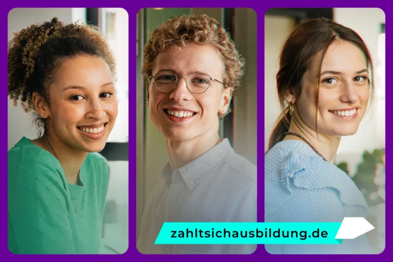Junge Person in moderner Steuerkanzlei während der Ausbildung zur Steuerfachangestellten